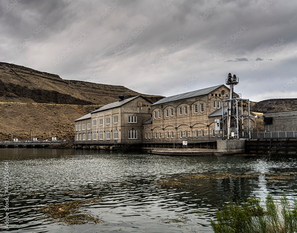 Swan Falls Dam is a concrete gravity type dam built on the Snake River near Murphy  Idaho in 1901.