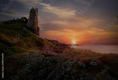 Castle sunset