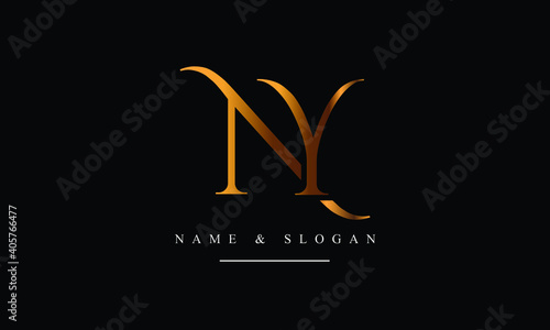 NY, YN, N, Y abstract letters logo monogram