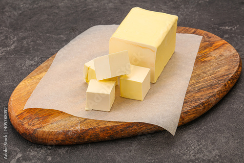 Dairy natural yellow butter piece