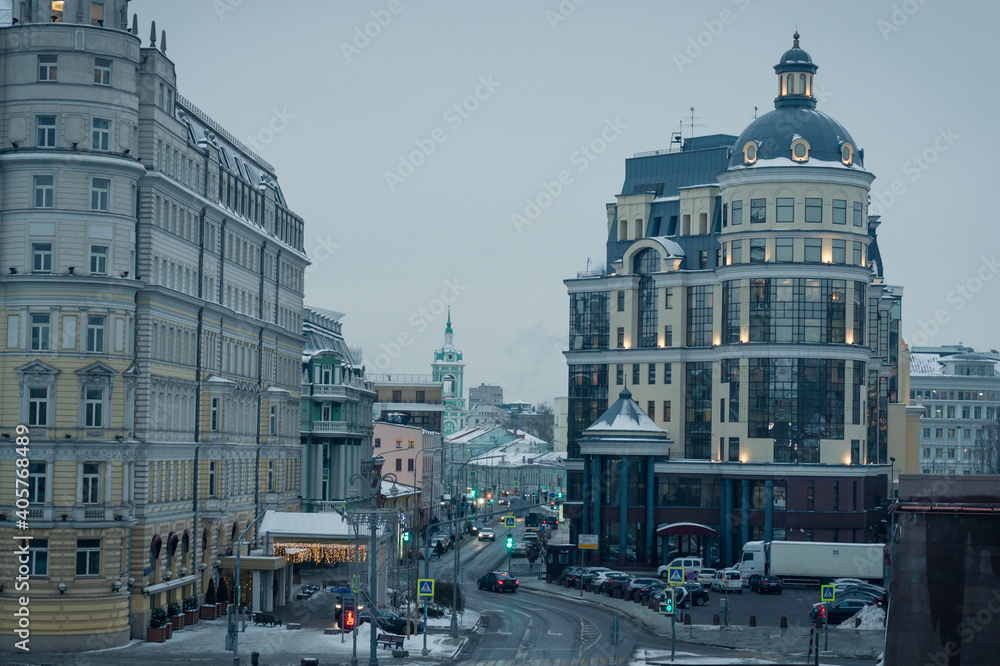 View of Baltschug street in winter