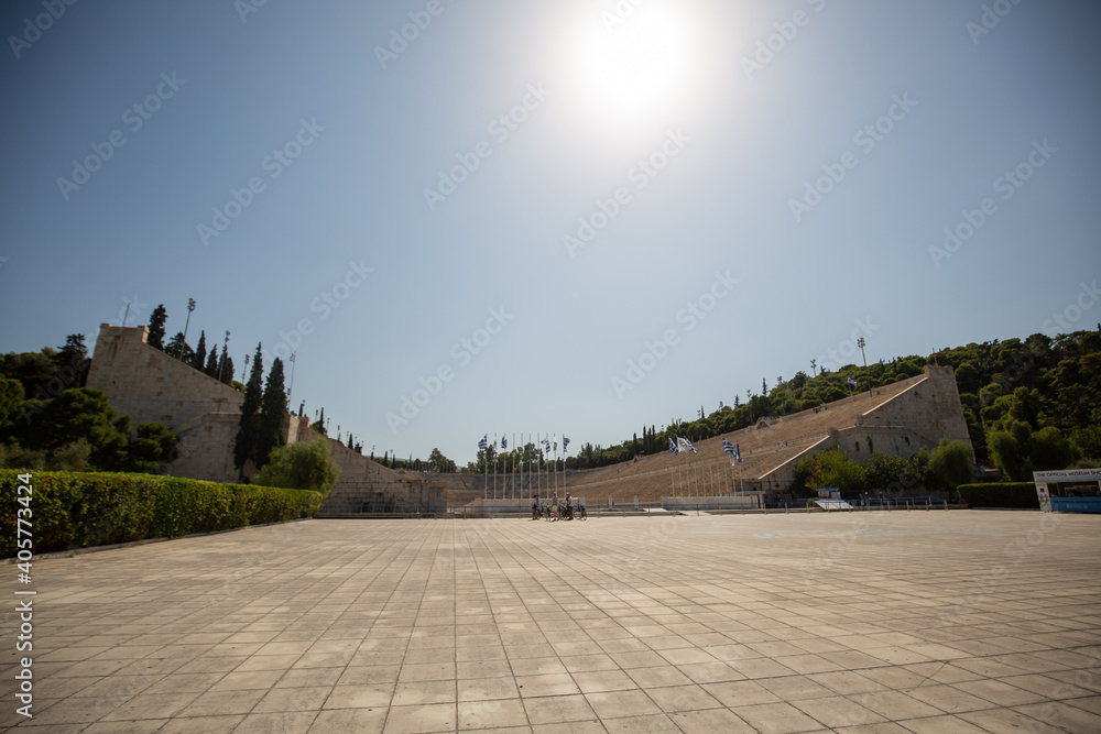 The Panathenaic Stadium or Kallimarmaro stadium in Athens, Greece