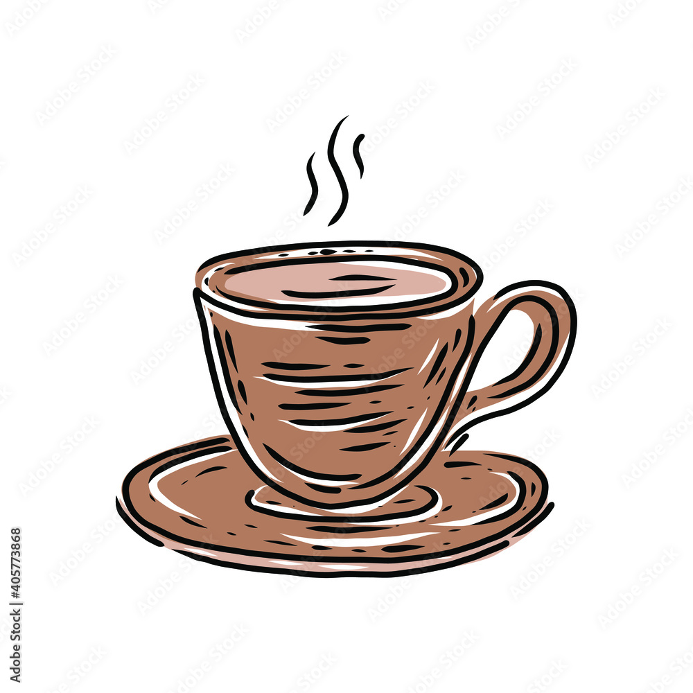 Obraz premium Coffee cup vector illustration design