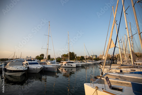 yachts in marina Piraeus greece