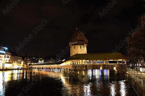 Evening in Luzern city  © Oksana