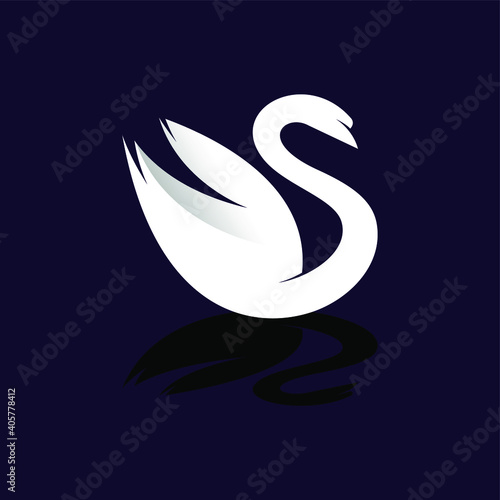 Fototapeta Naklejka Na Ścianę i Meble -  goose vector logo design