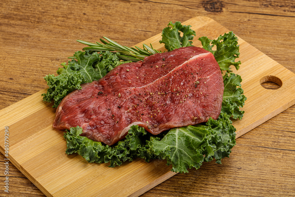 Raw beef steak for grill