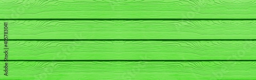 Panorama of Wood plank green timber texture and seamless background