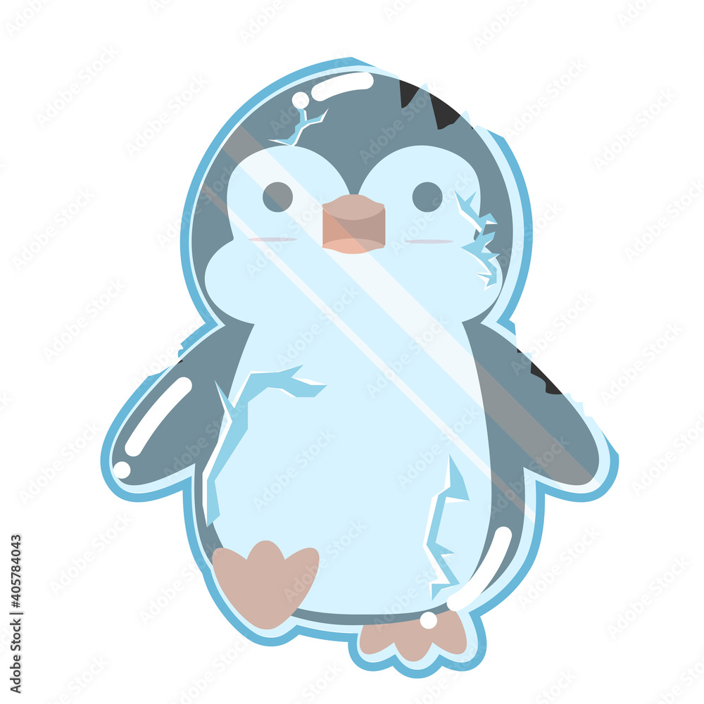 Cute penguin cartoon Freeze vector Cute penguin cartoon Freeze vector