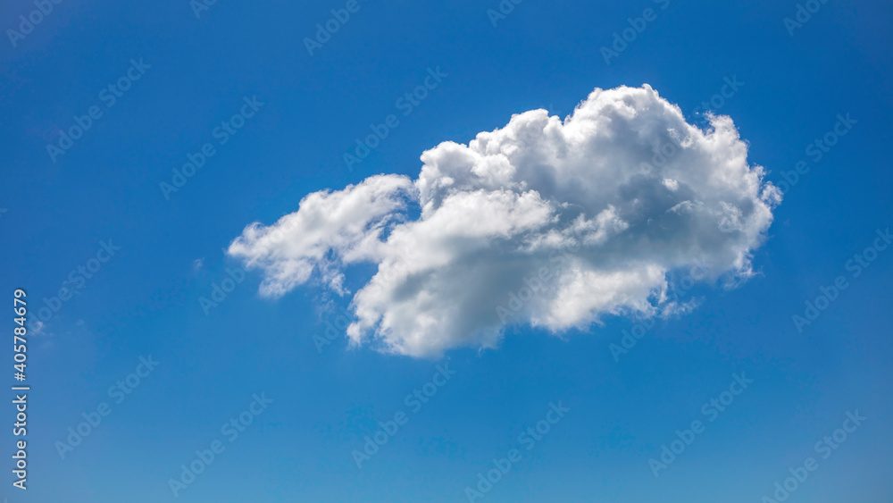 Cloud against blue sky