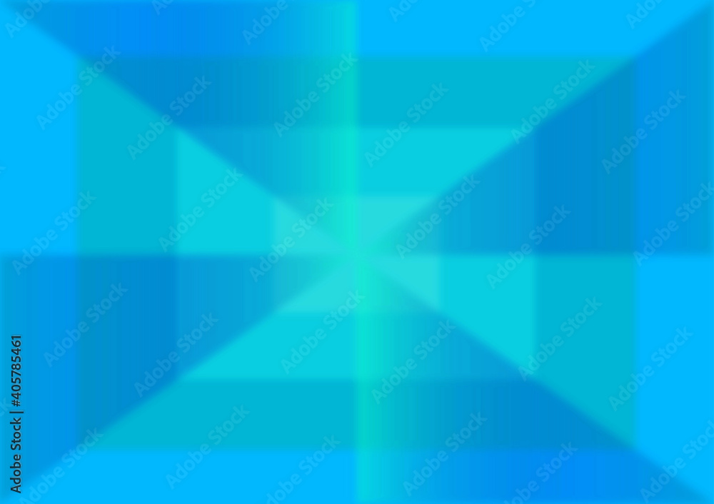Obraz premium Abstract blurred turquoise blue background. Geometric vector illustration 