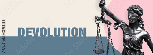 Bild auf Leinwand Devolution