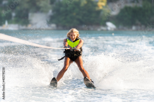 water skiing