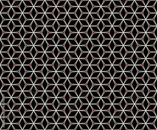 Unusual geometric pattern on a dark background