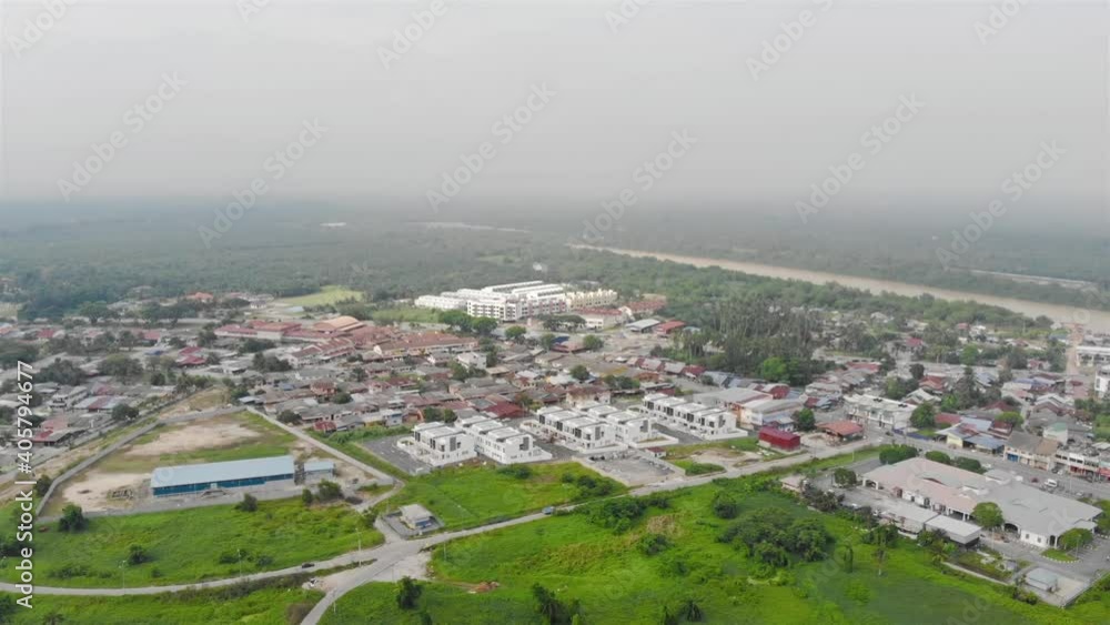 Luxurious White Buildings Surrounded By Green Trees In Kuala Selangor - Dolly Forward Luxurious White Buildings Surrounded By Green Trees In Kuala Selangor - Dolly Forward