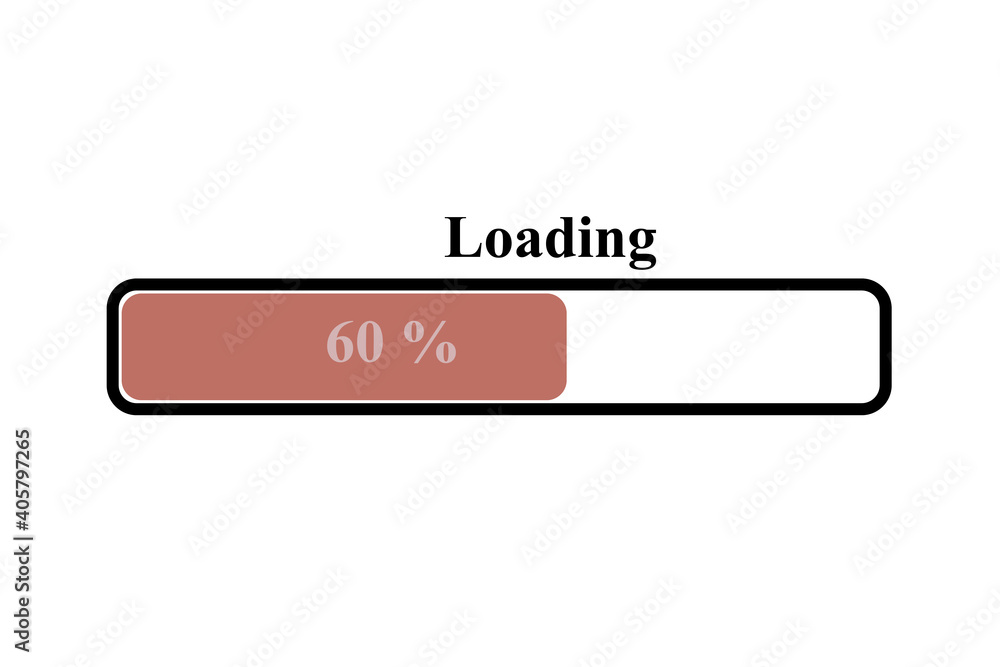 Symbol loading bar, loading icon on vector illustration Symbol loading bar, loading icon on vector illustration