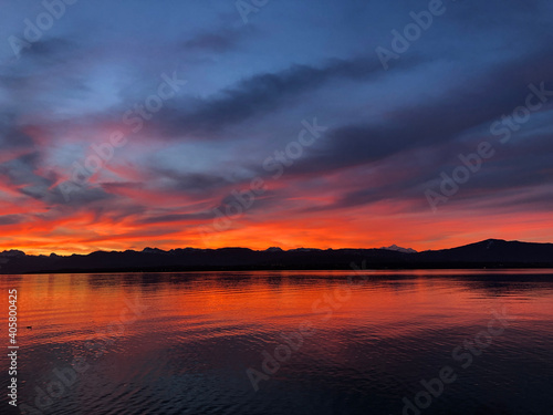 Sunrise over Lake Geneva