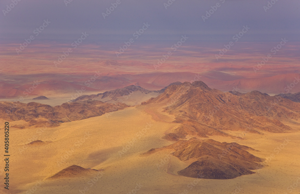 Vista aérea de Sossus Vlei Sesriem Desierto Namib Namibia Africa