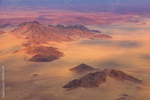 Vista aérea de Sossus Vlei Sesriem Desierto Namib Namibia Africa