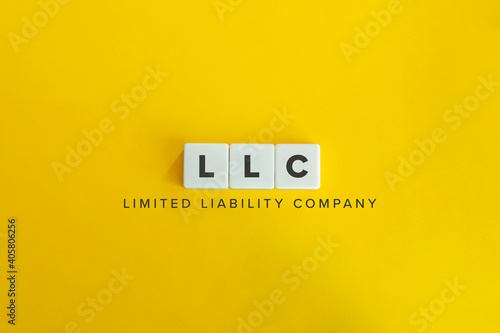 Limited Liability Company (LLC) Business Concept Background. photo
