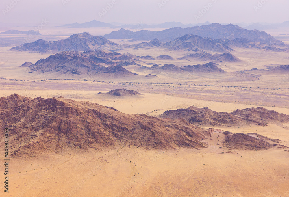 Aerial view,  Sossus Vlei Sesriem,  Namib desert, Namibia, Africa