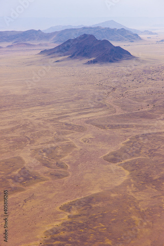 Aerial view   Sossus Vlei Sesriem   Namib desert  Namibia  Africa