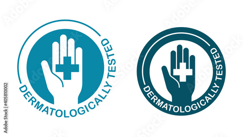 Dermatologically tested - human hand with cross © Dmitry Kovalchuk