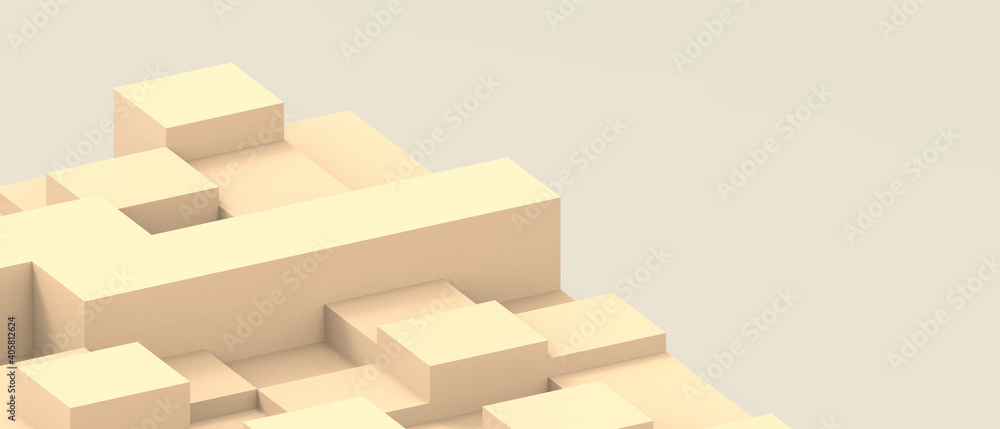 Abstract Background Minimal Success and Modern Geometry square box with podium Concept on Yellow - 3d rendering Abstract Background Minimal Success and Modern Geometry square box with podium Concept on Yellow - 3d rendering