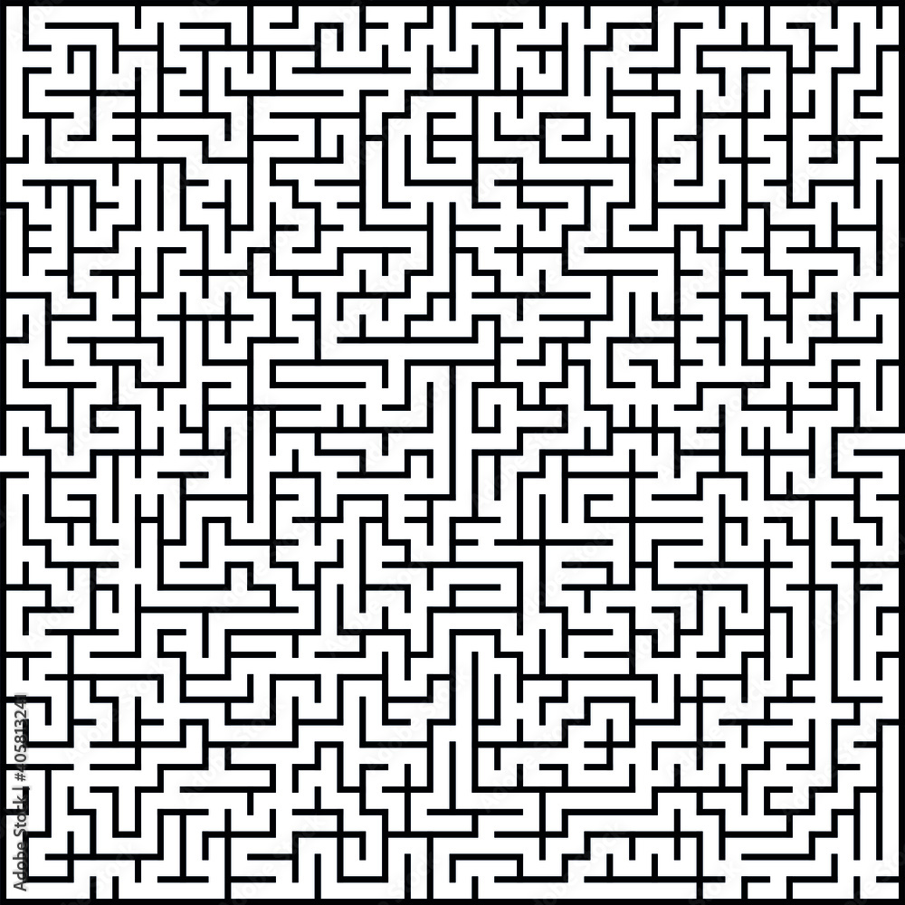 Komplexes Quadrat Rätsel Labyrinth zum Spielen als Vektor Datei Komplexes Quadrat Rätsel Labyrinth zum Spielen als Vektor Datei