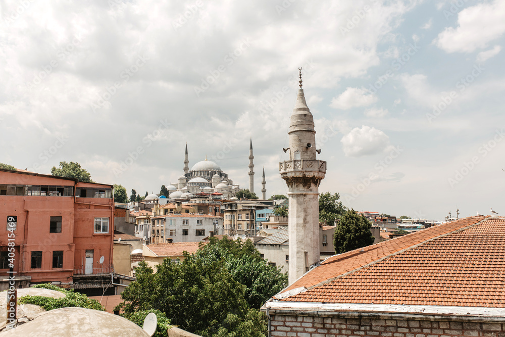 view on the mosques in Istanbul 