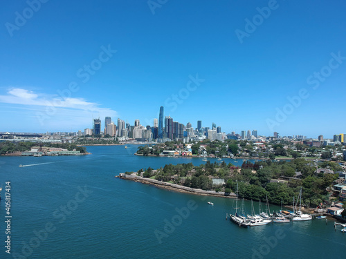 Panoramic Aerial View Sydney Harbour © Elias Bitar