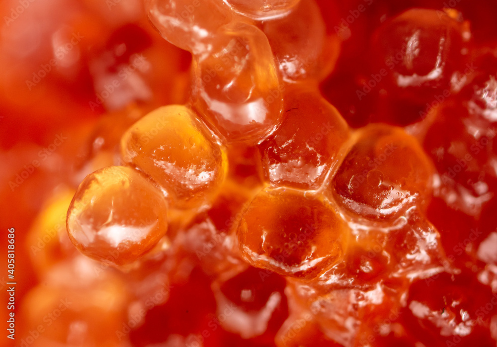 Red caviar from fish as background. Red caviar from fish as background.
