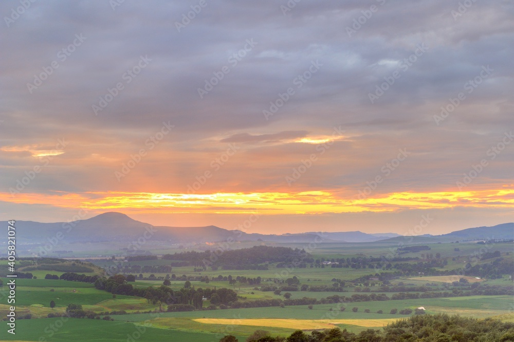 DAWN GLOW OVER SUMMER FIELDS, Underberg, Southern Drakensberg, South Africa 
