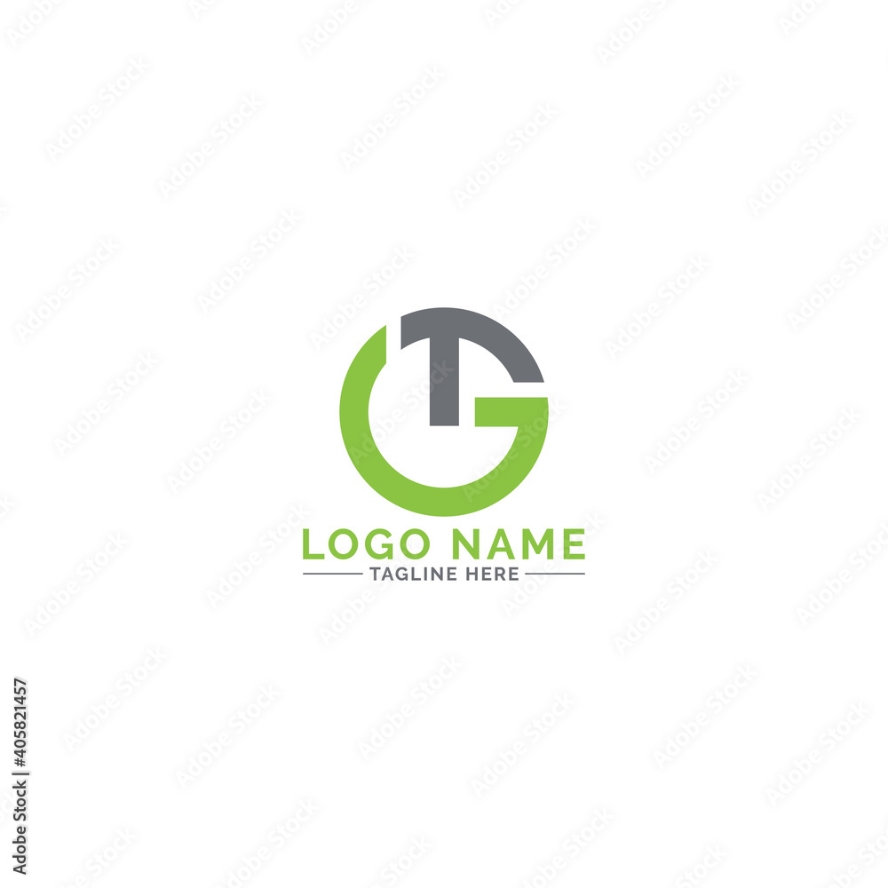 GT letter logo design vector template GT letter logo design vector template