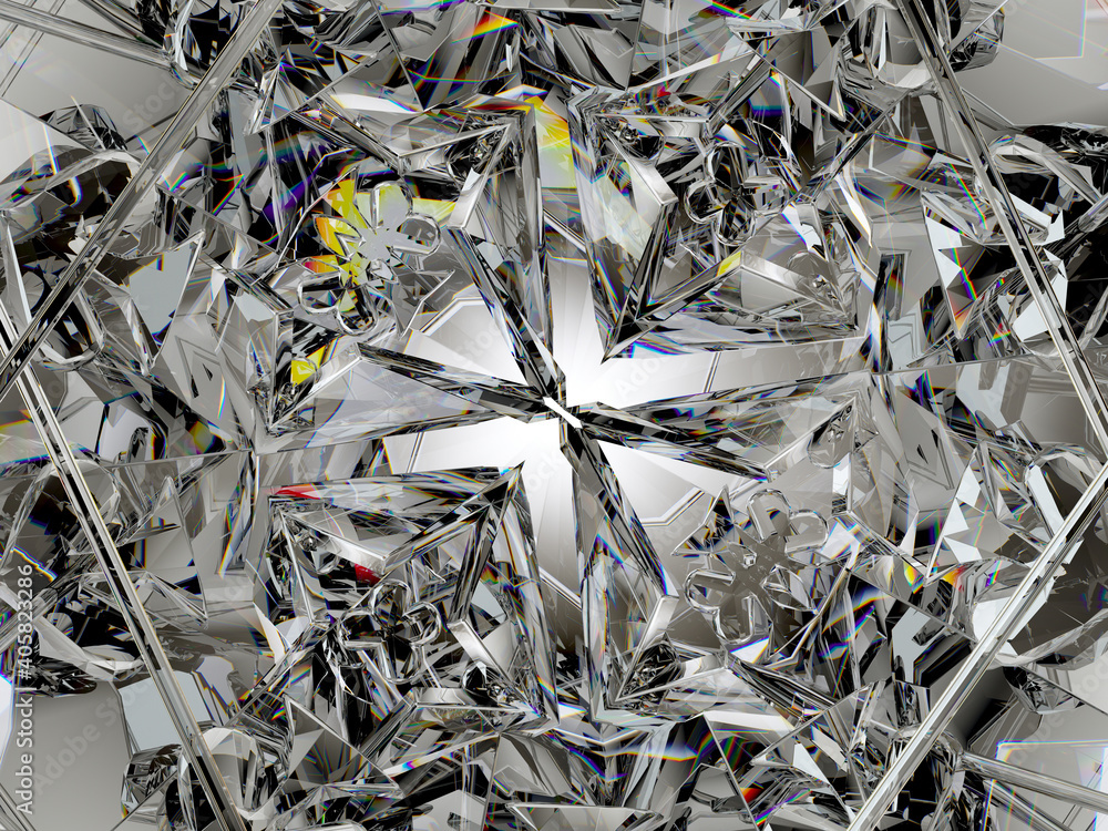diamond structure star shape and kaleidoscope background diamond structure star shape and kaleidoscope background