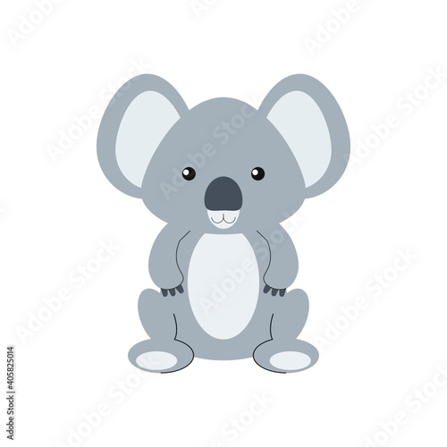 cute baby koala childish illustration