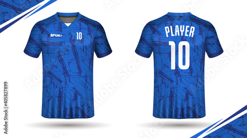 Soccer jersey template sport t shirt design