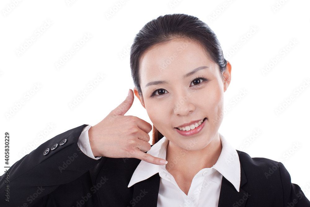 Portrait of a young business woman smilling Portrait of a young business woman smilling