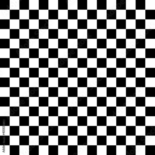 Checkers seamless pattern on white background.