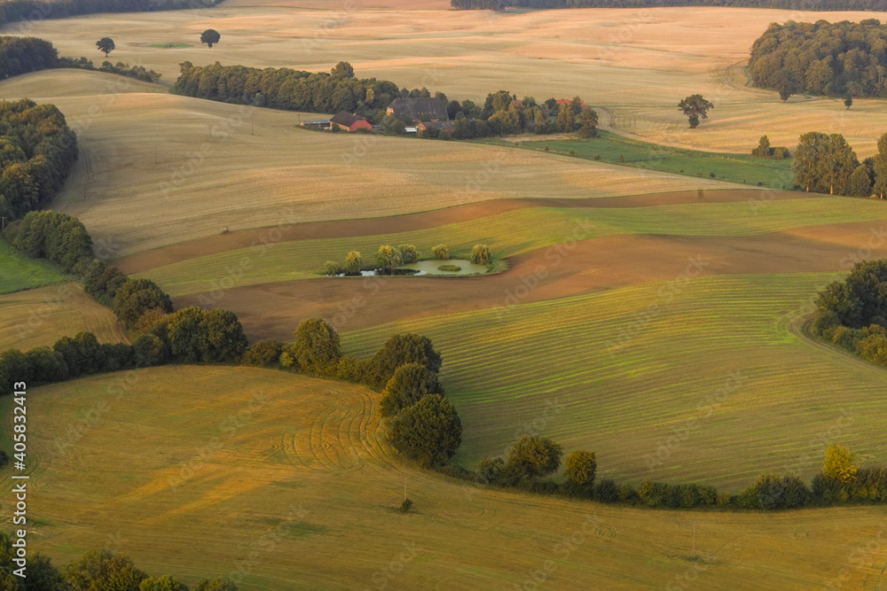 Obraz premium Landschaft aus der Vogelperspektive