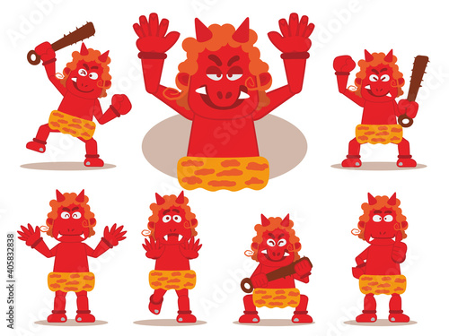 Japanese Monsters(赤鬼7ポーズ）