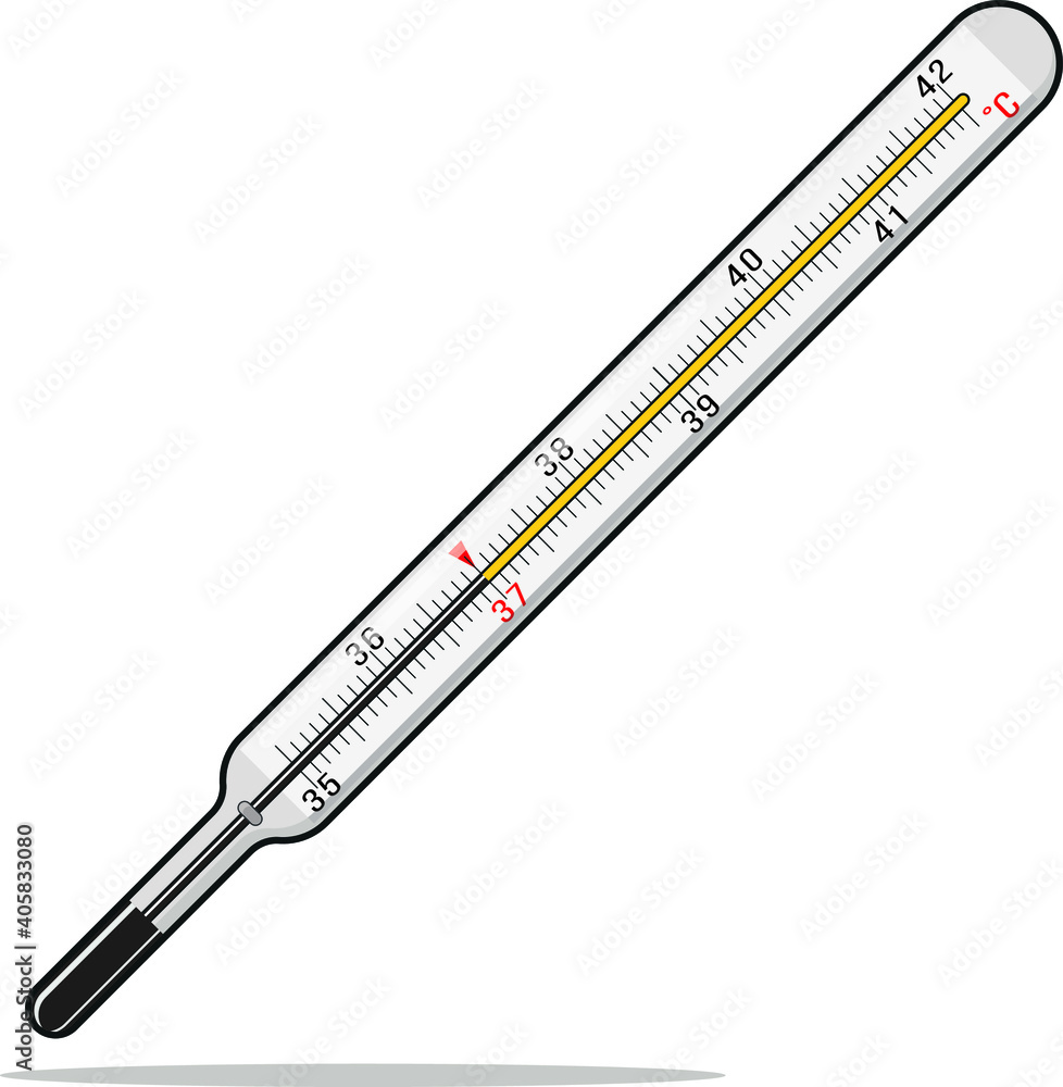 Medical thermometer. Glass degrees. Clinic, hospital, doctors, health. Medical thermometer. Glass degrees. Clinic, hospital, doctors, health.