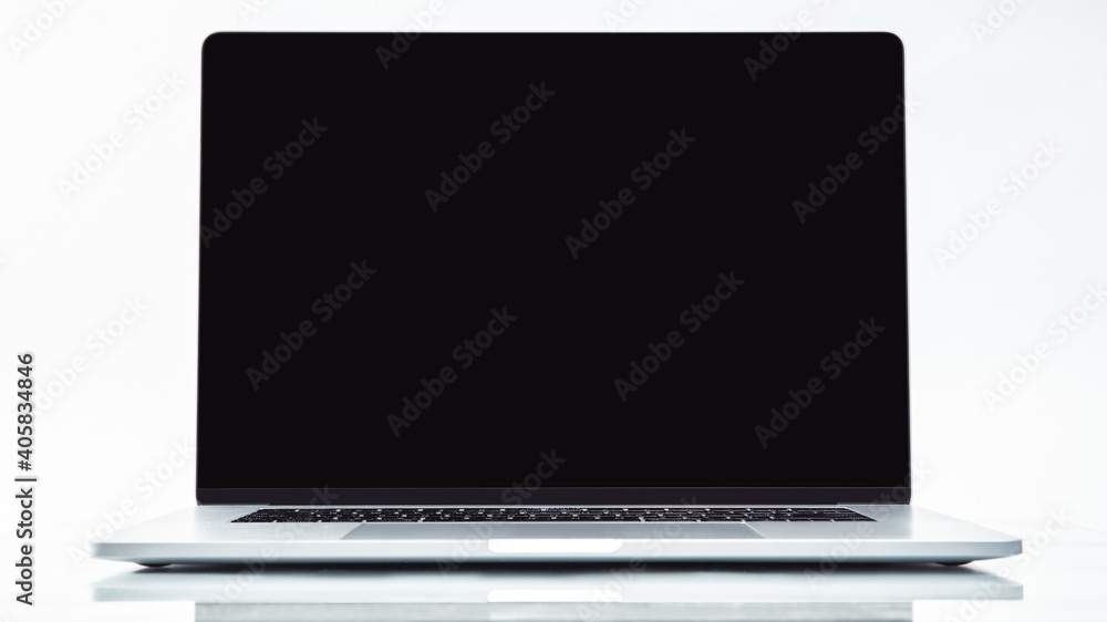 close up. stylish laptop on a white background. close up. stylish laptop on a white background.