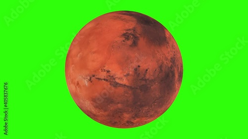 Mars Planet Green Screen