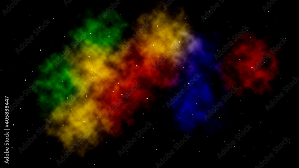 Abstract space background with nebula