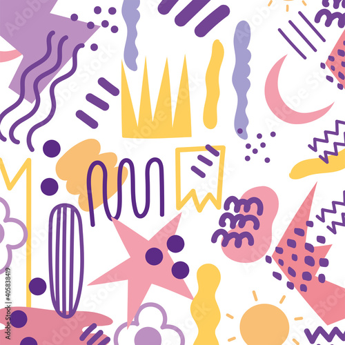 abstract background art minimalistic shapes hand painted