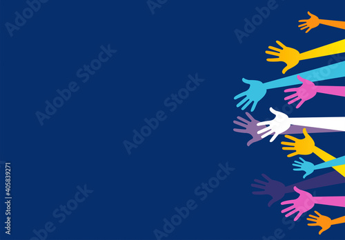 mani, comunità colori	