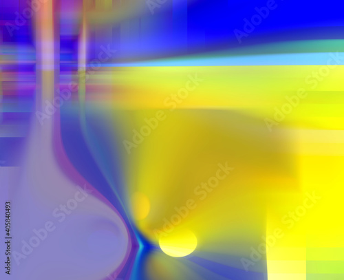 Yellow blue shades  abstract colorful background with lines