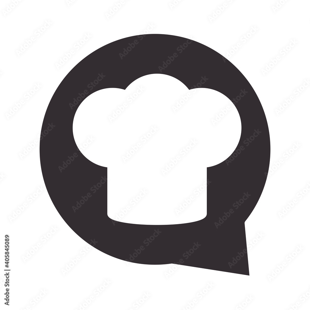chef hat restaurant kitchen silhouette style icon chef hat restaurant kitchen silhouette style icon