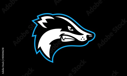Photo Badger sports vector mascot logo design